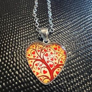 Love and that Tree of Life Heart Necklace
